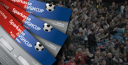 Der Online-Kartenverkauf für den Sparkasse & VGH CUP 2012 ist gestartet. Seit heute Morgen können alle Fans, Zuschauer und Vereine ihre Kartenbestellungen auf der offiziellen Homepage abgeben. „Wir haben in den letzten Jahren gute Erfahrungen mit dem Onli